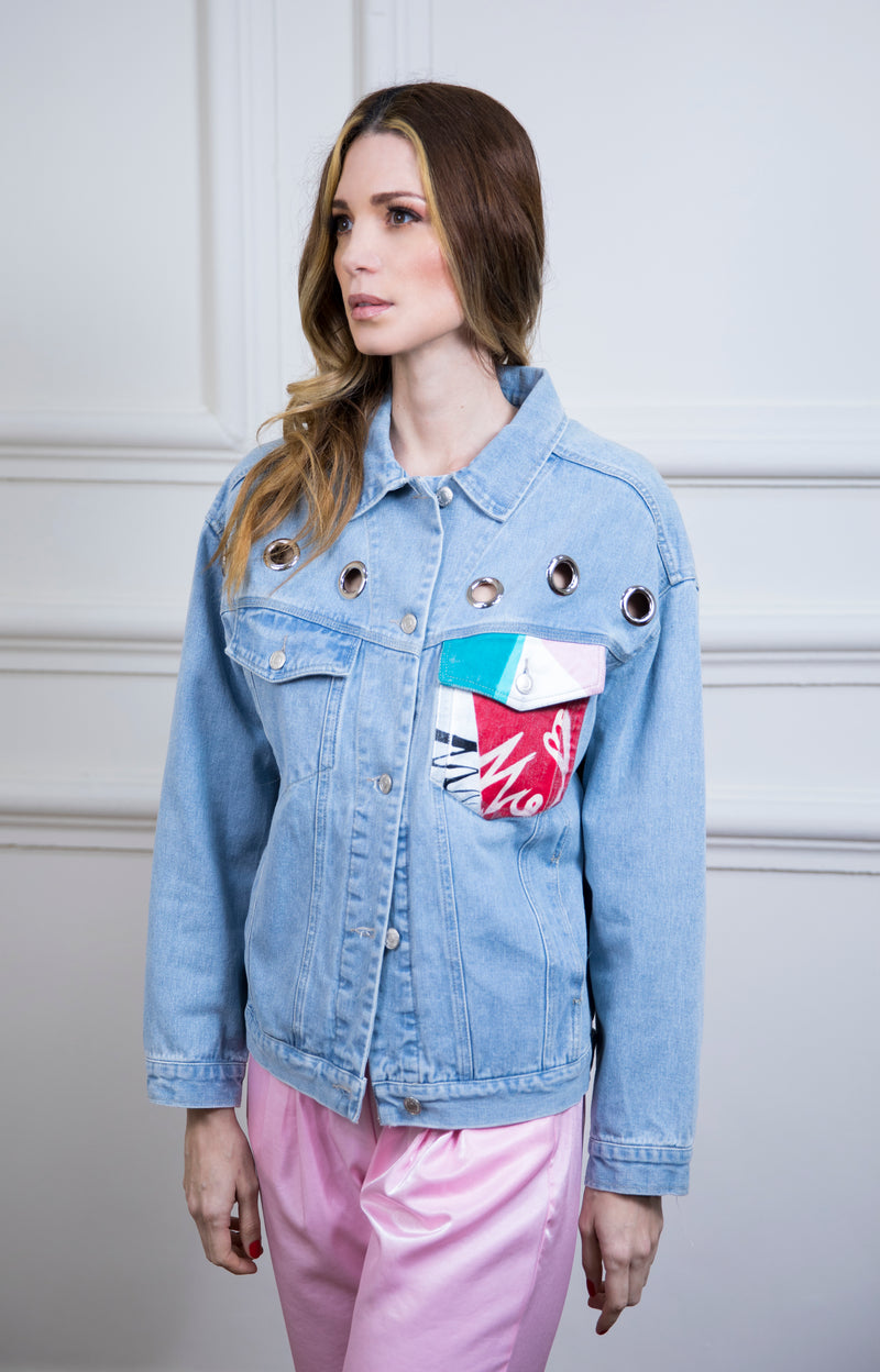 DENIM JACKET PAINTED